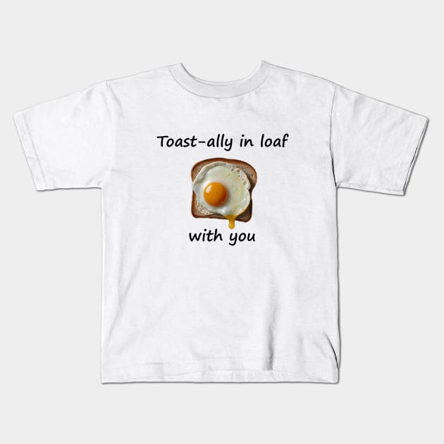 Egg Fried Vintage Yummy Kawaii Vintage Bread Sandwich Toast Since Kids T-Shirt by Flowering Away